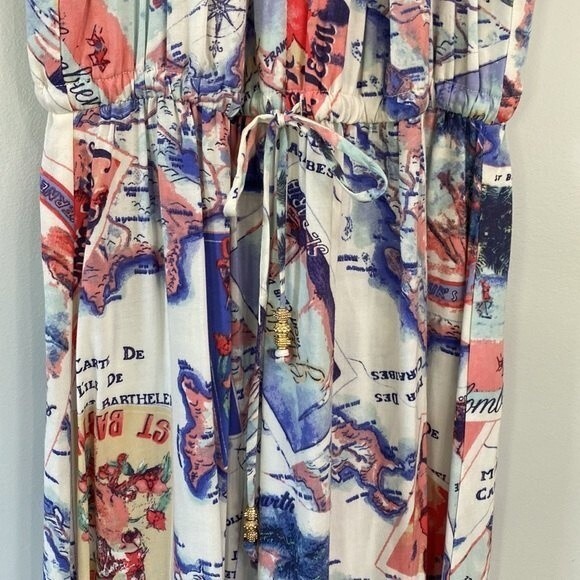 Peter Som for desigNation Postcard Maxi Dress Sleeveless Halter Neck Cover Up - Picture 7 of 16